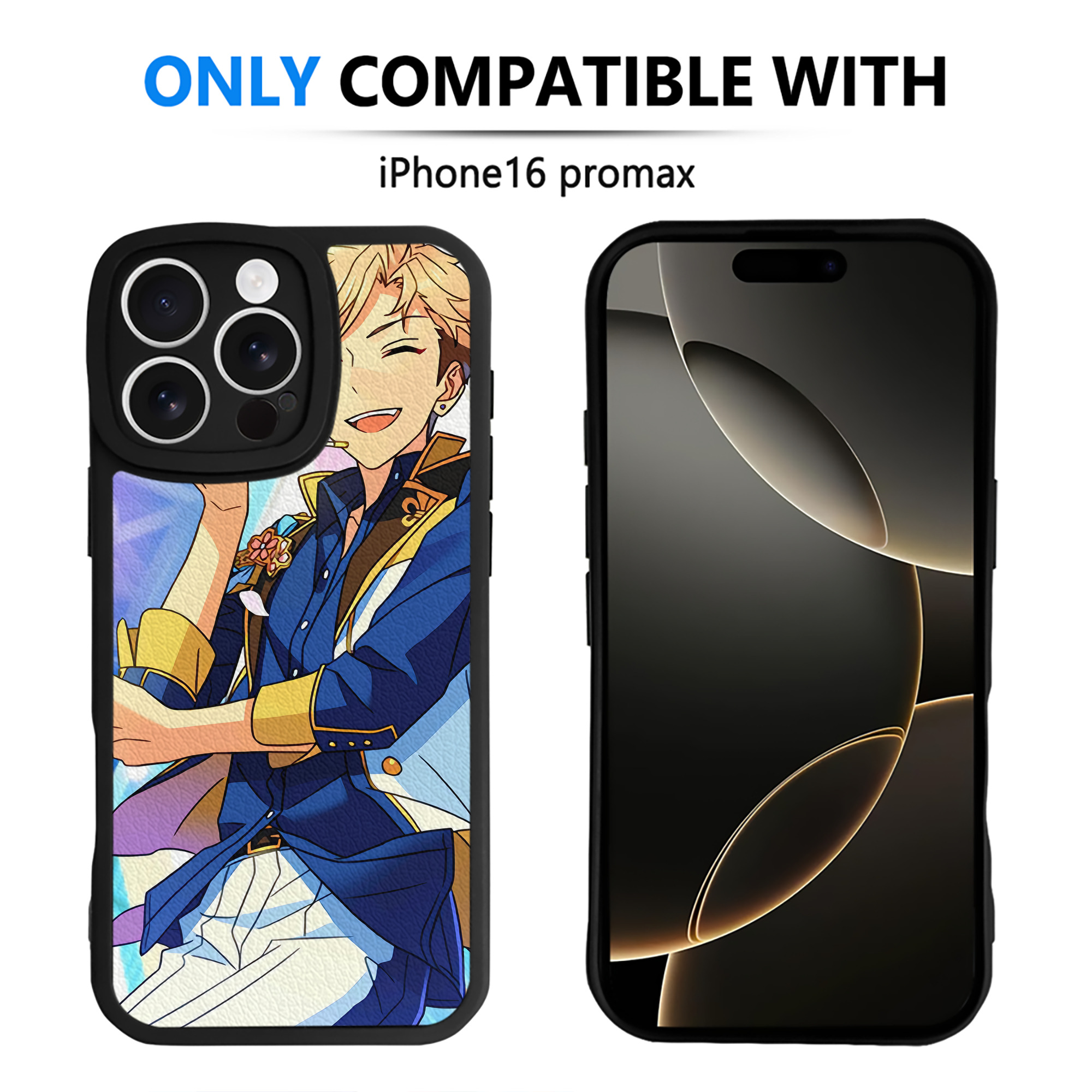 （画像用） あんさんぶるスターズ! Ensemble Stars 【iPhone 16シリーズ対応】シリコンスマホケース（レザー調） 材質：シリコン